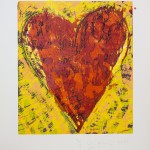 Untitled (Little Heart), 2001 Xilografía iluminada a mano 58.4 x 44.5 cm. 18 ejemplares